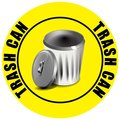 5S Supplies Trash Can 18in Diameter Non Slip Floor Sign FS-TRASHCN-18